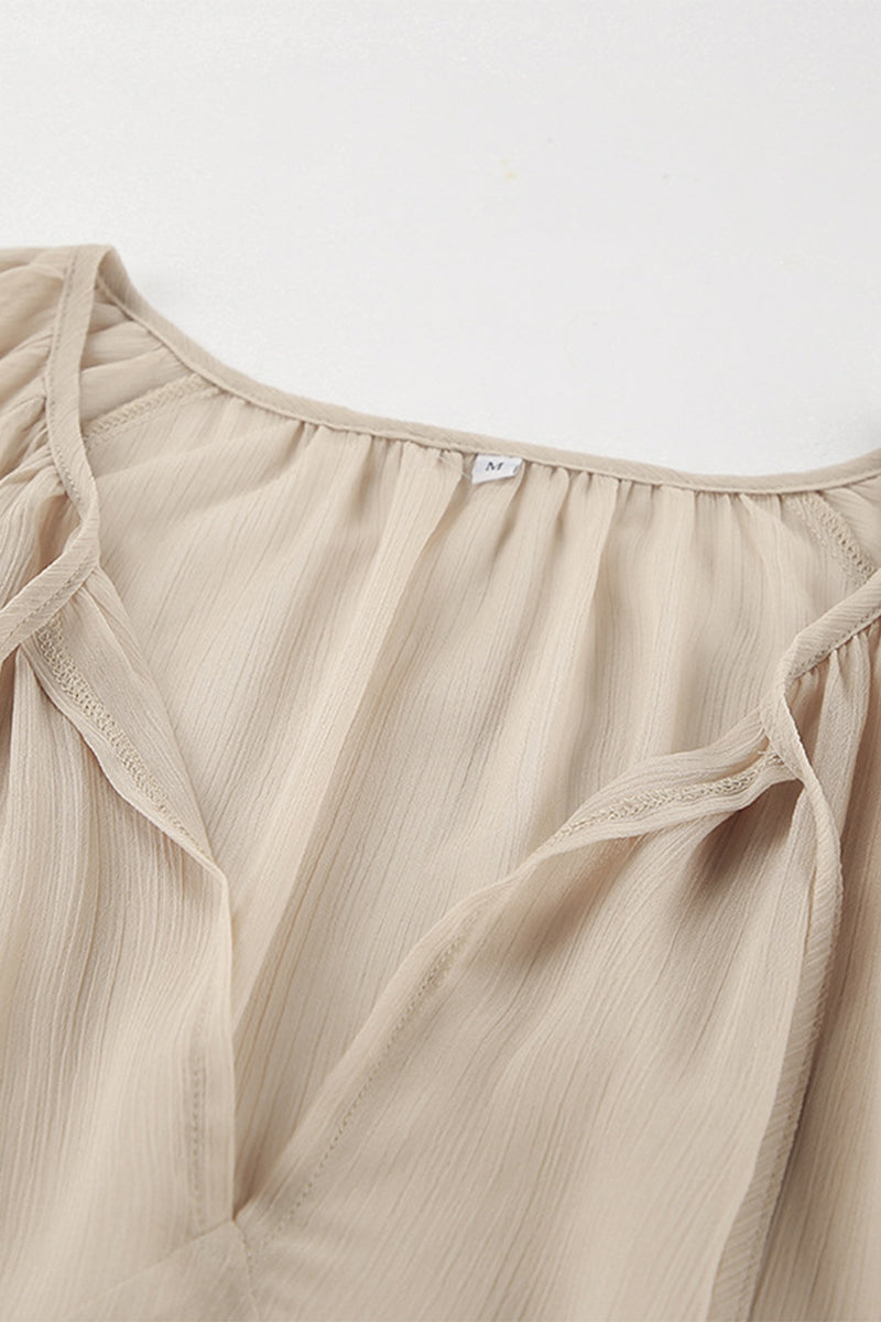 CD | Sexy See-Through Ruffle V gât A Line Rochii