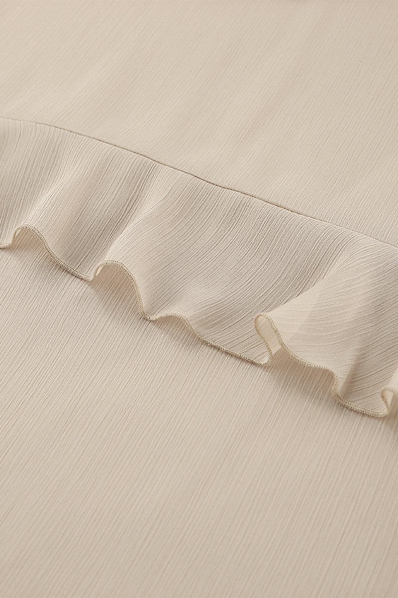 CD | Sexy See-Through Ruffle V gât A Line Rochii