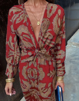 CD | Rochie elegantă cu mâneci lungi
