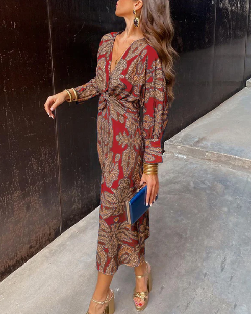 CD | Rochie elegantă cu mâneci lungi