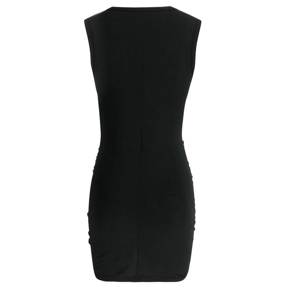 CD | Omyke Casual Hollow-out fără mâneci Hot Mini rochie (2 culori)