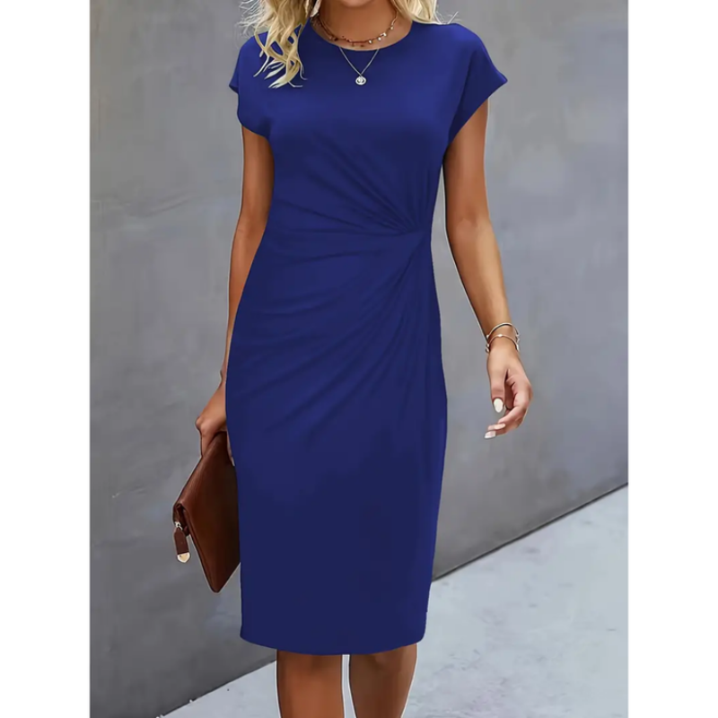 CD | Rochie midi elegantă pentru femei cu mâneci scurte