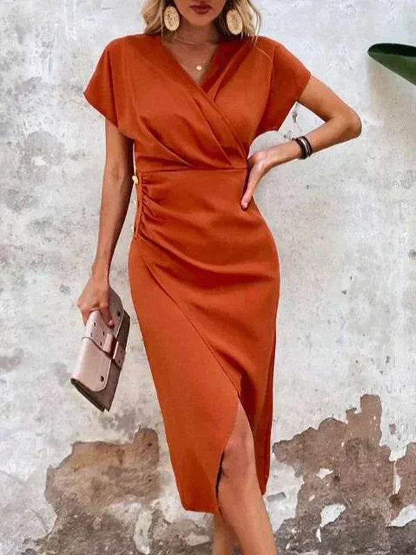 CD | Rochie midi elegantă drapată