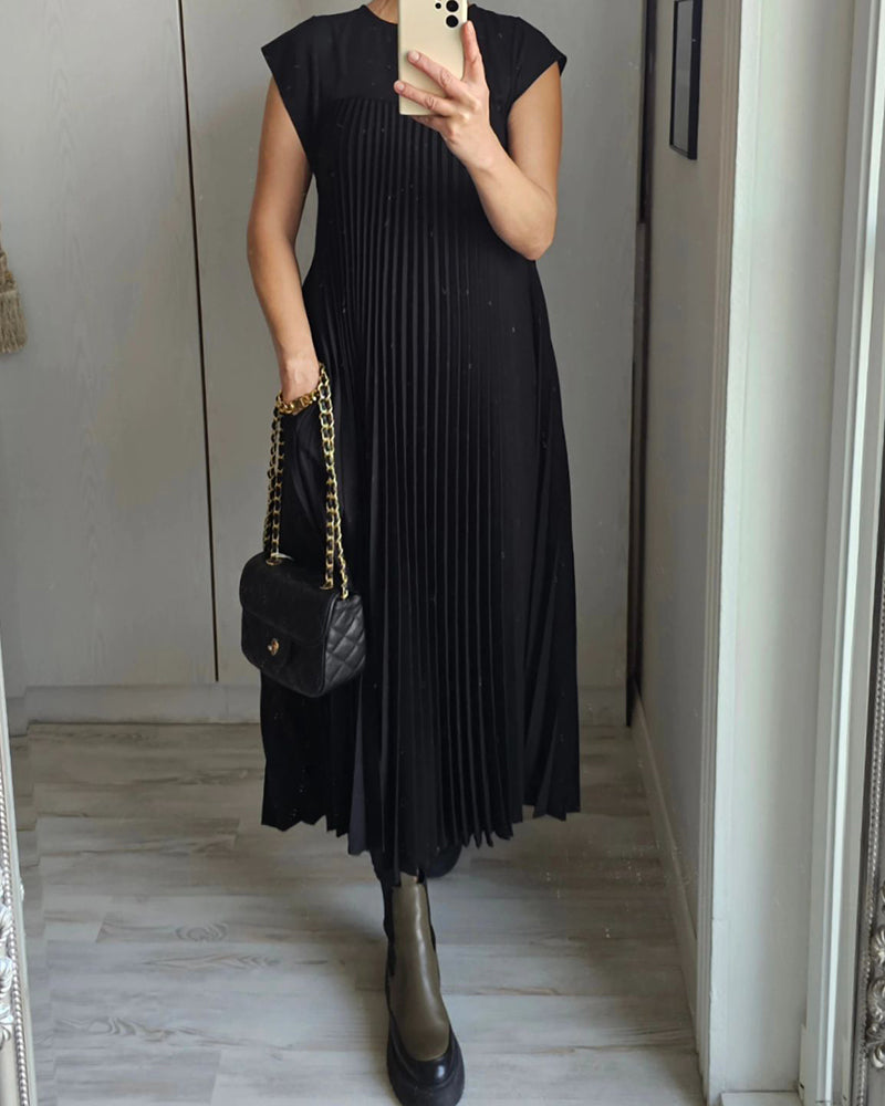 CD | Rochie maxi plisată elegantă
