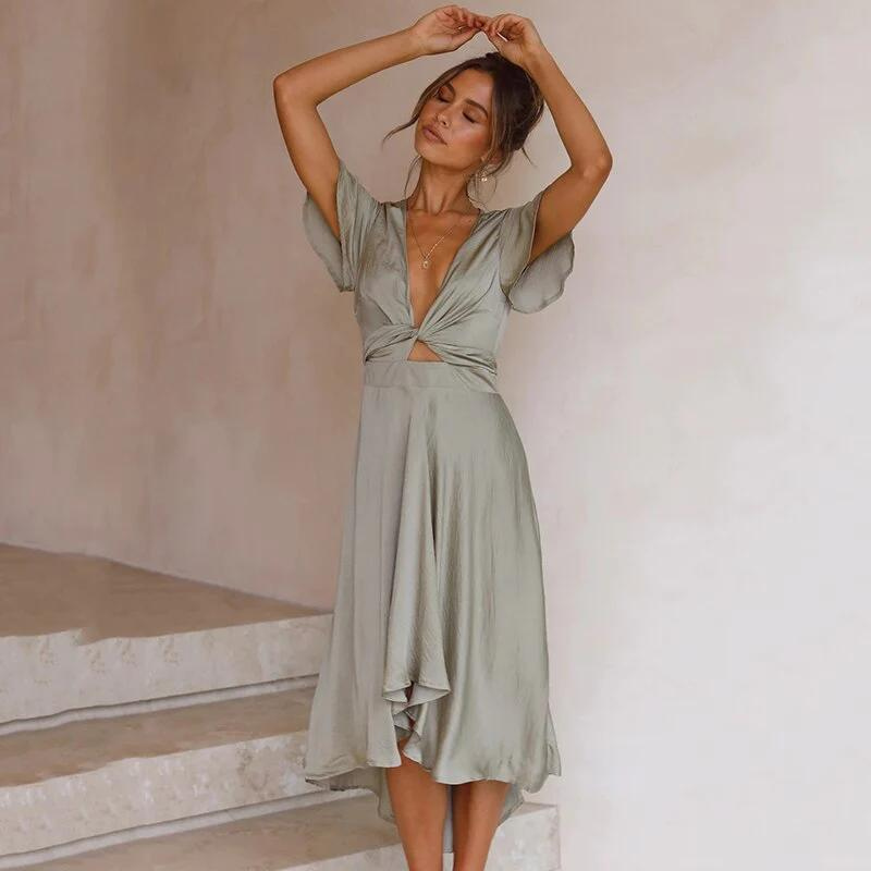 CD | Rochie midi fără mâneci