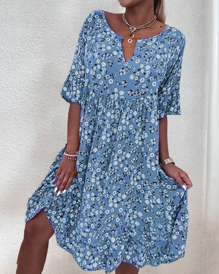 CD | Rochie midi cu model floral