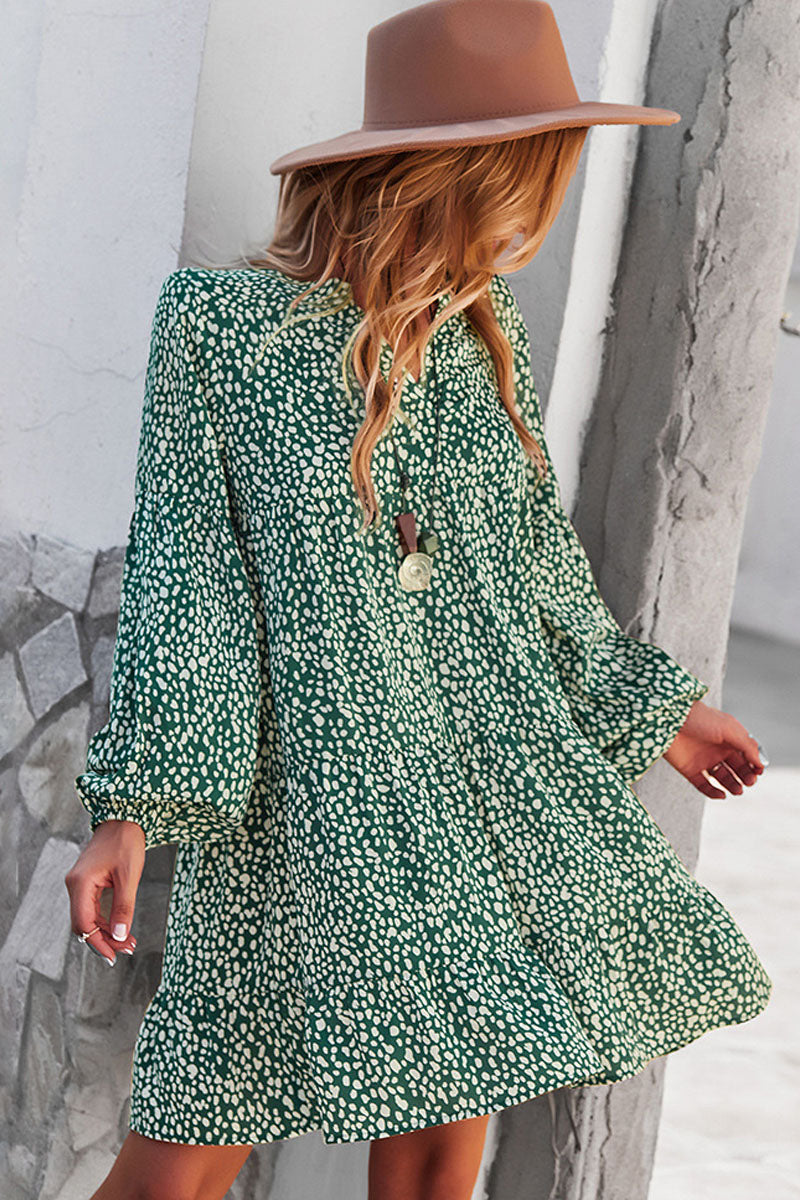 CD | Mini rochie leopard cu decolteu în V