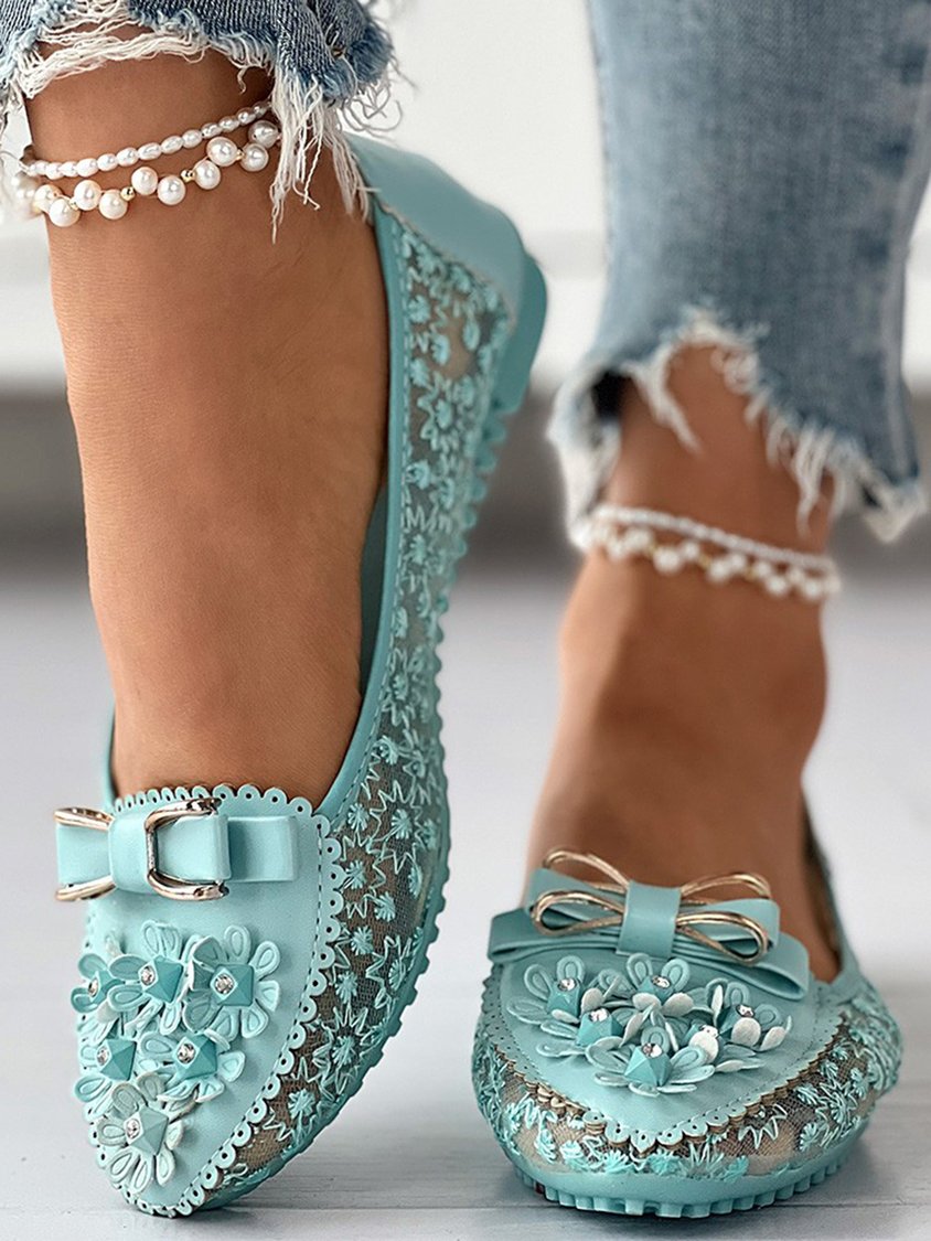 CD | Flats elegante, florale