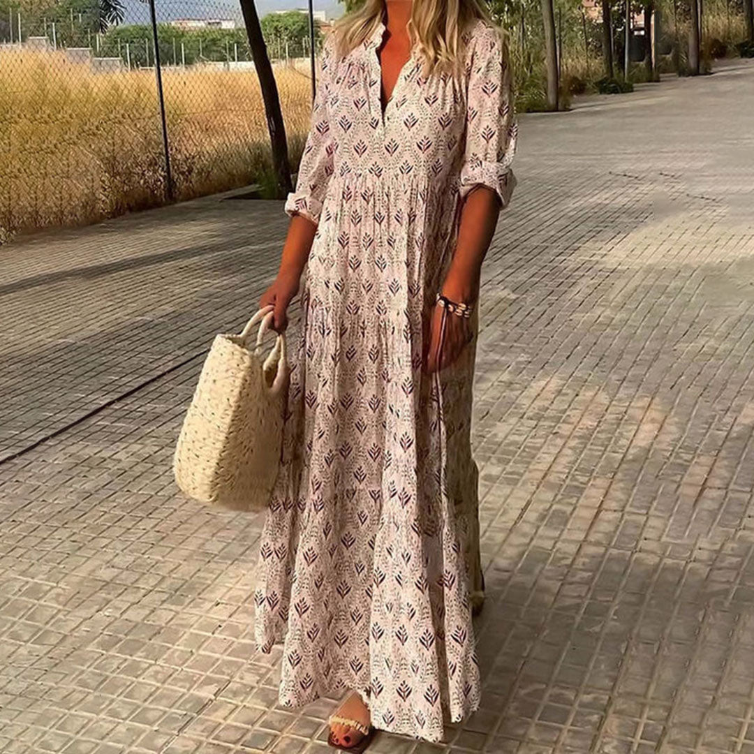 CD | rochie lungă elegantă în stil boho pentru femei