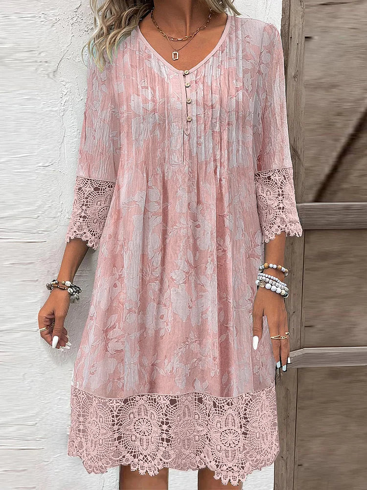 CD | Rochie midi din dantelă atemporală