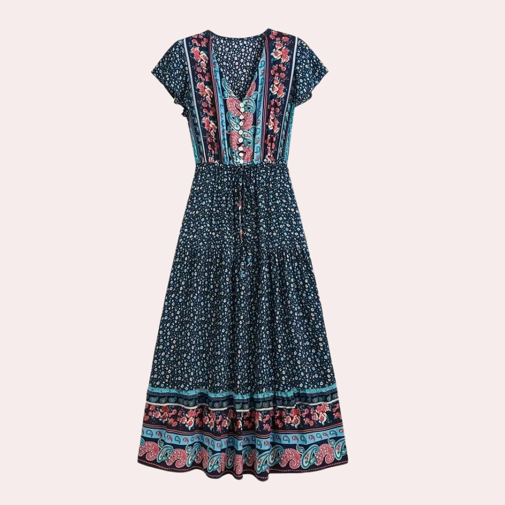 CD | Rochie boho floral de vară pentru femei