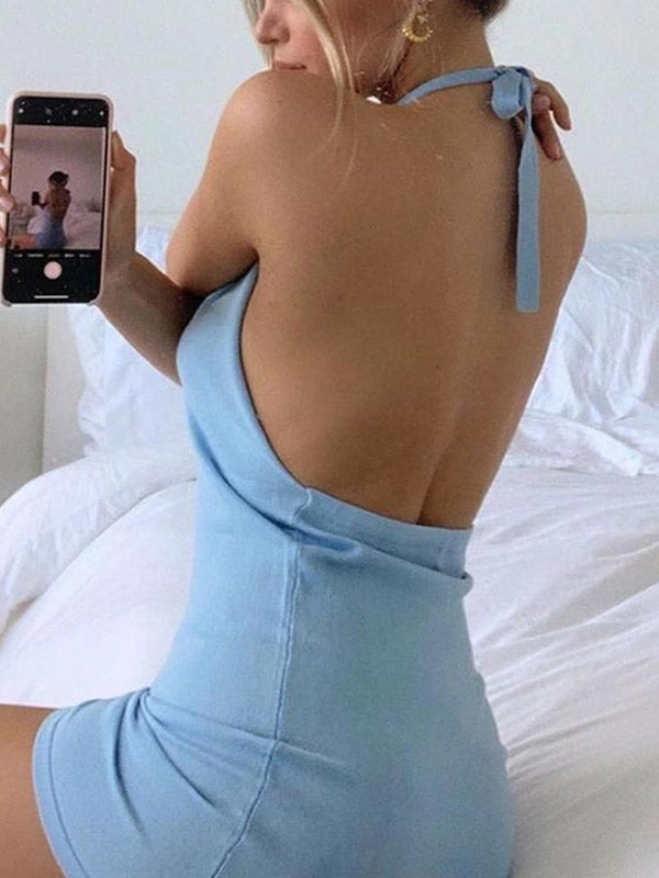 CD | Rochie mini bodycon cu spatele deschis