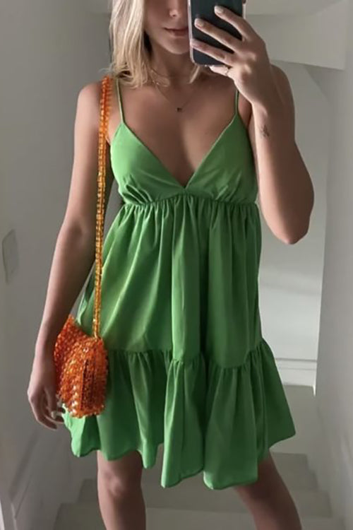 CD | Rochie mini cu decolteu în V fără spate