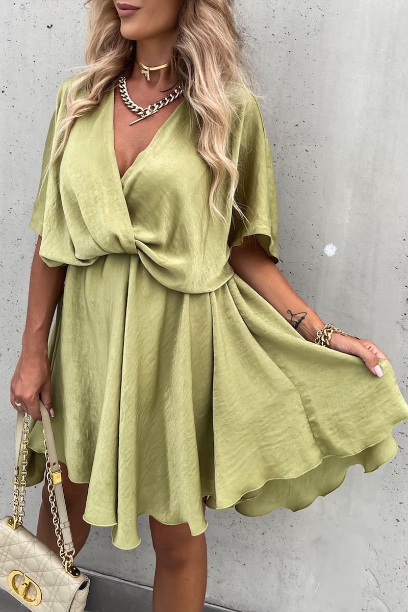 CD | Rochie mini batwing cu decolteu în V