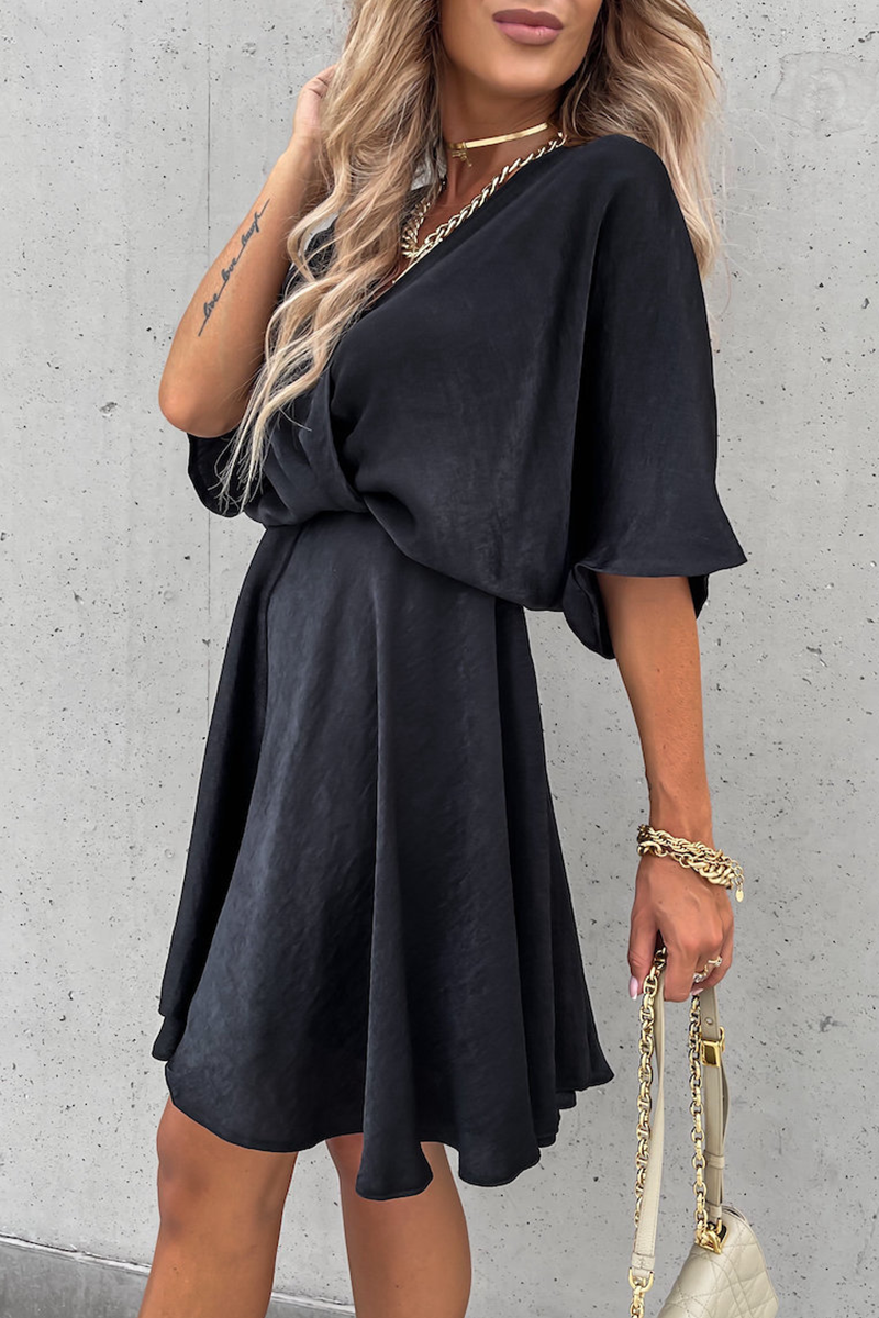 CD | Rochie mini batwing cu decolteu în V