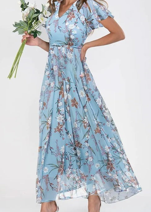 CD | Rochie midi florală elegantă