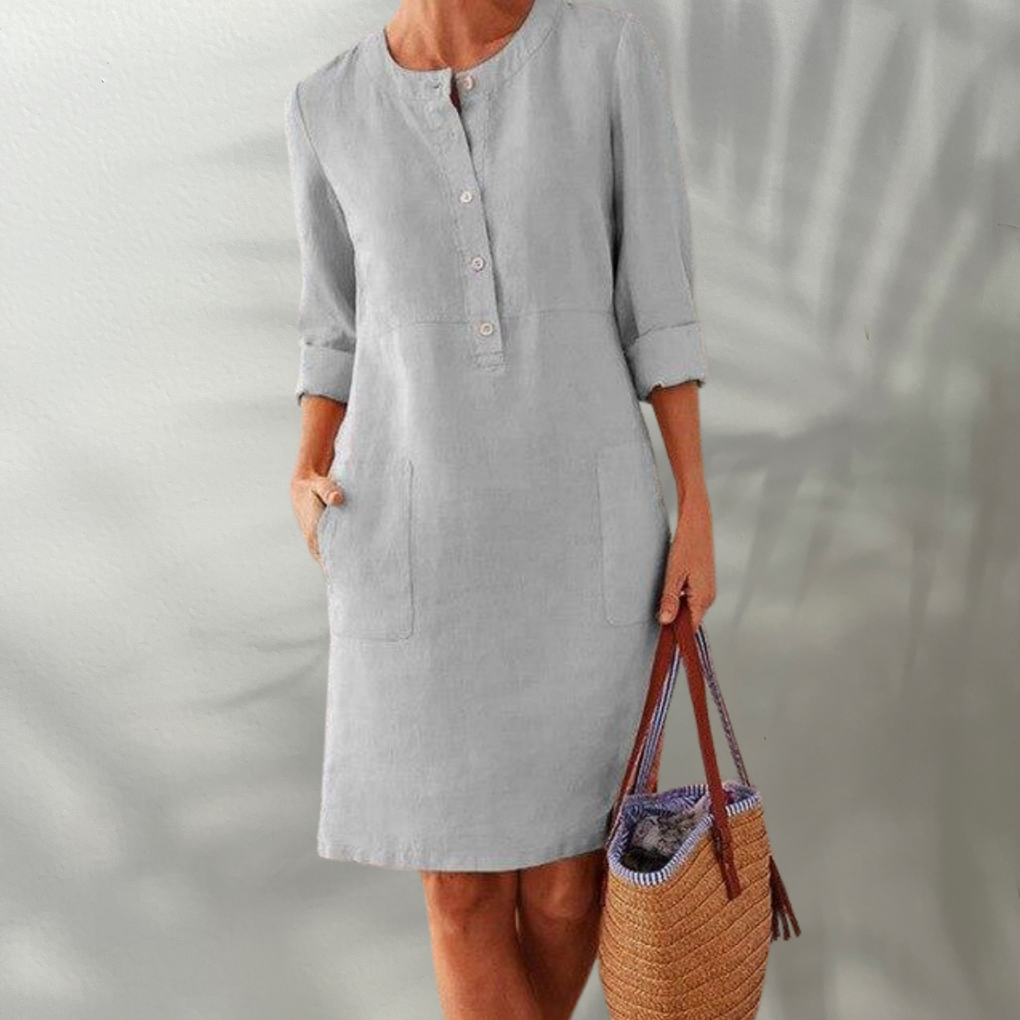CD | Airy rochie midi pentru femei din material respirabil pentru ocazii de vară - elegant și confortabil