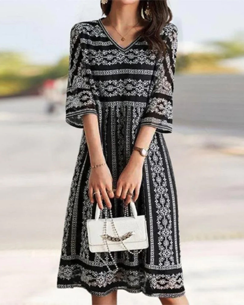 CD | Rochie midi neagră | Rochii midi pentru femei | Rochie midi cu mâneci