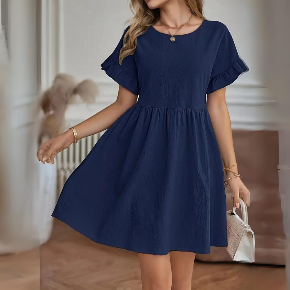 CD | Rochie de vară casual cu mâneci bufante