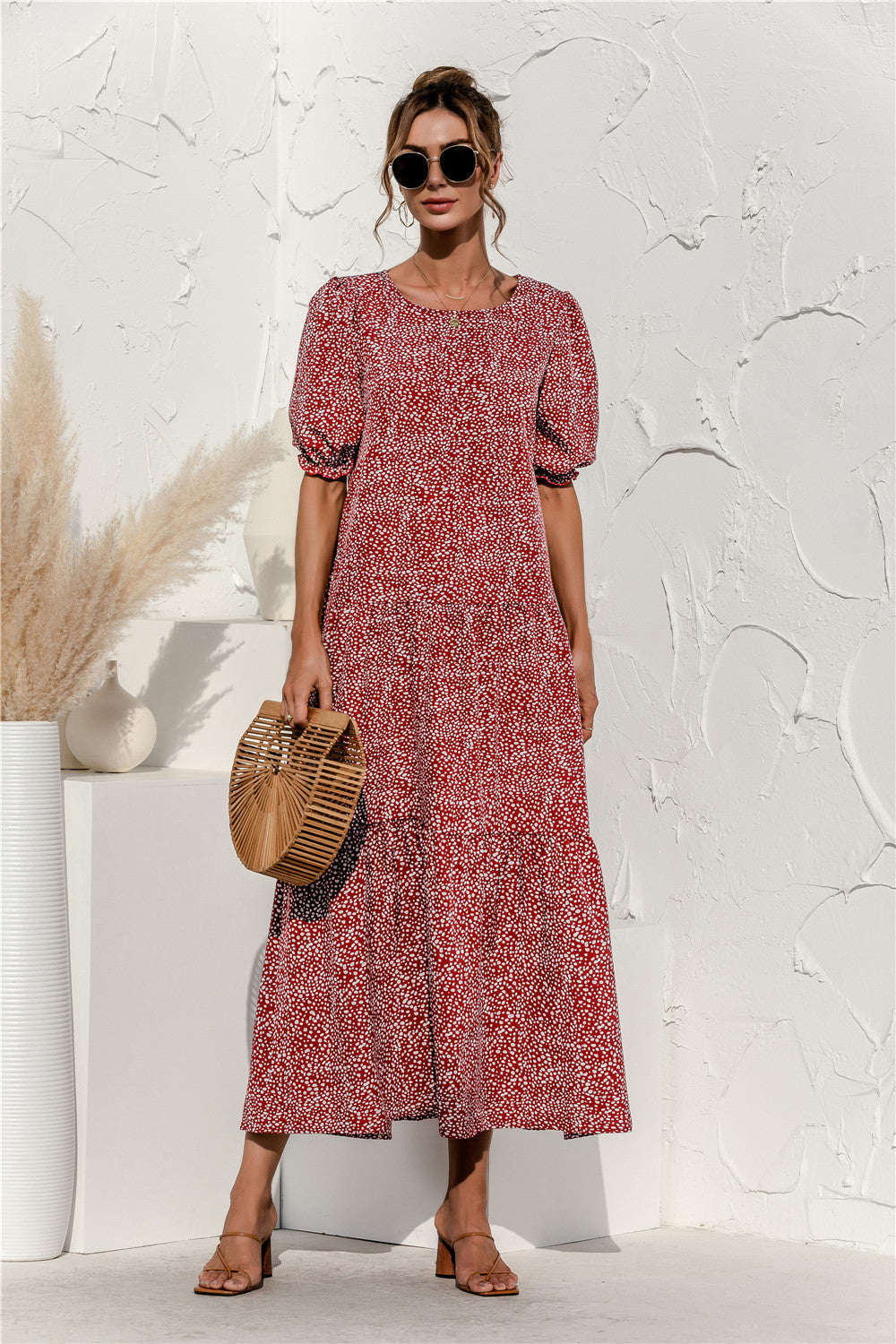 CD | Rochie midi de gingham pentru fiecare zi