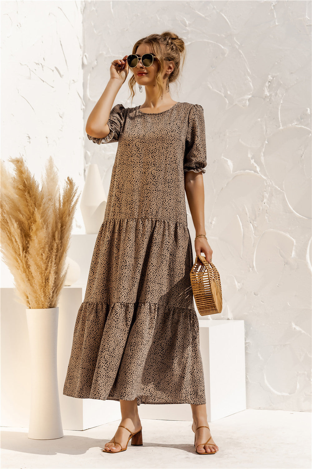 CD | Rochie midi de gingham pentru fiecare zi