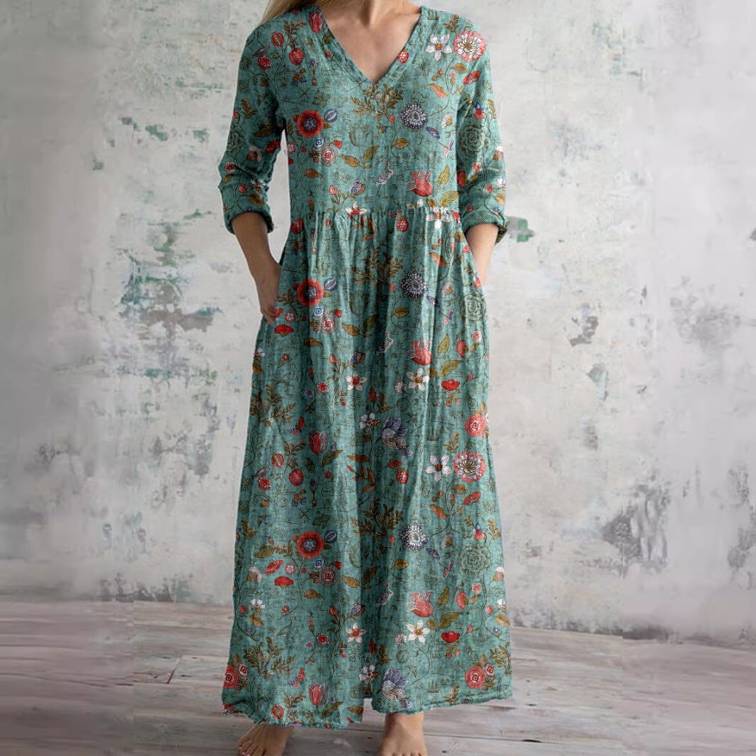 CD | Rochie maxi florală atemporală