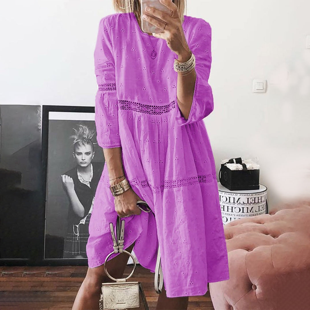 CD | Rochie midi | Rochie midi cu mânecă lungă | Rochii de vară pentru femei