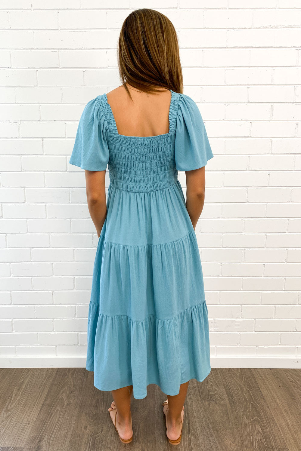 CD | Rochie midi feminină fără umeri