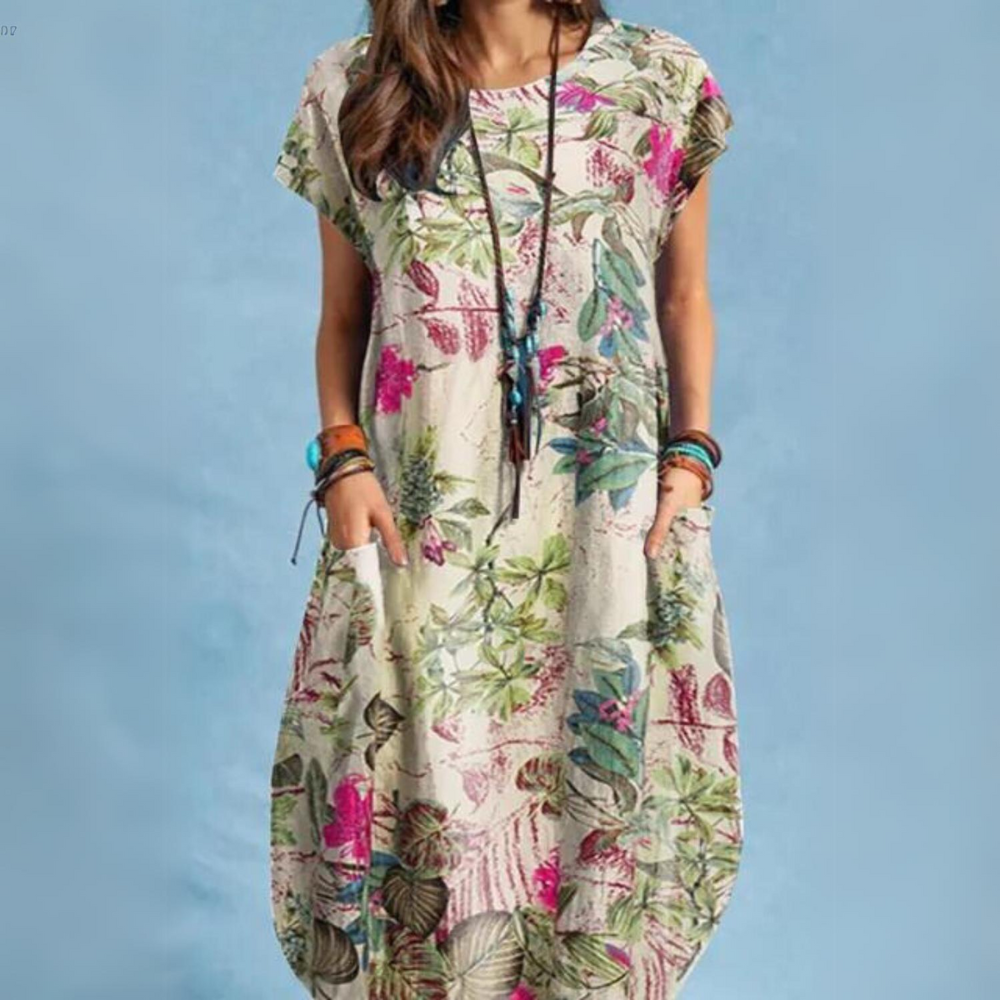 CD | Rochie elegantă de vară cu decolteu rotund