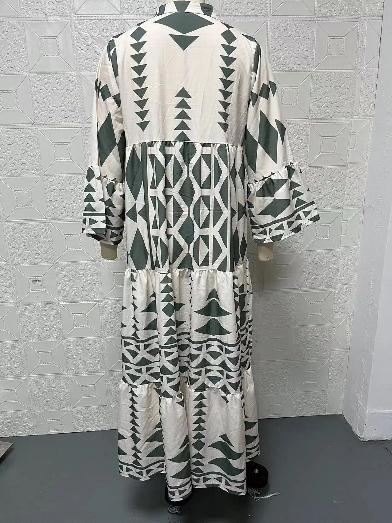 CD | Rochie boemă cu mânecă lungă