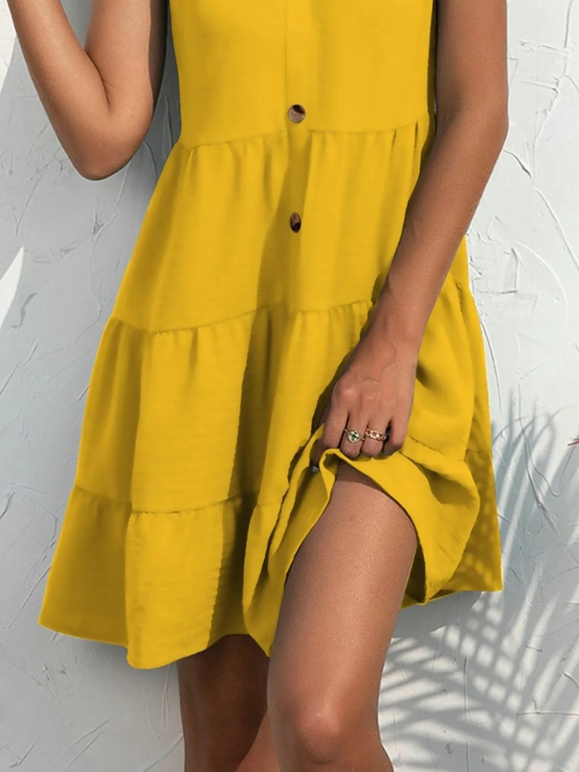 CD | Rochie mini tank fără mâneci cu decolteu în V