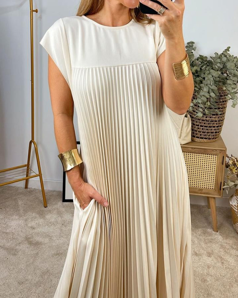 CD | Rochie maxi plisată elegantă