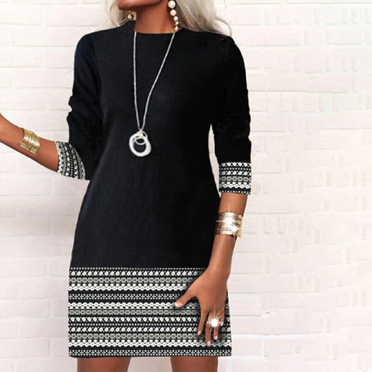 CD | - Rochie casual elegantă imprimată