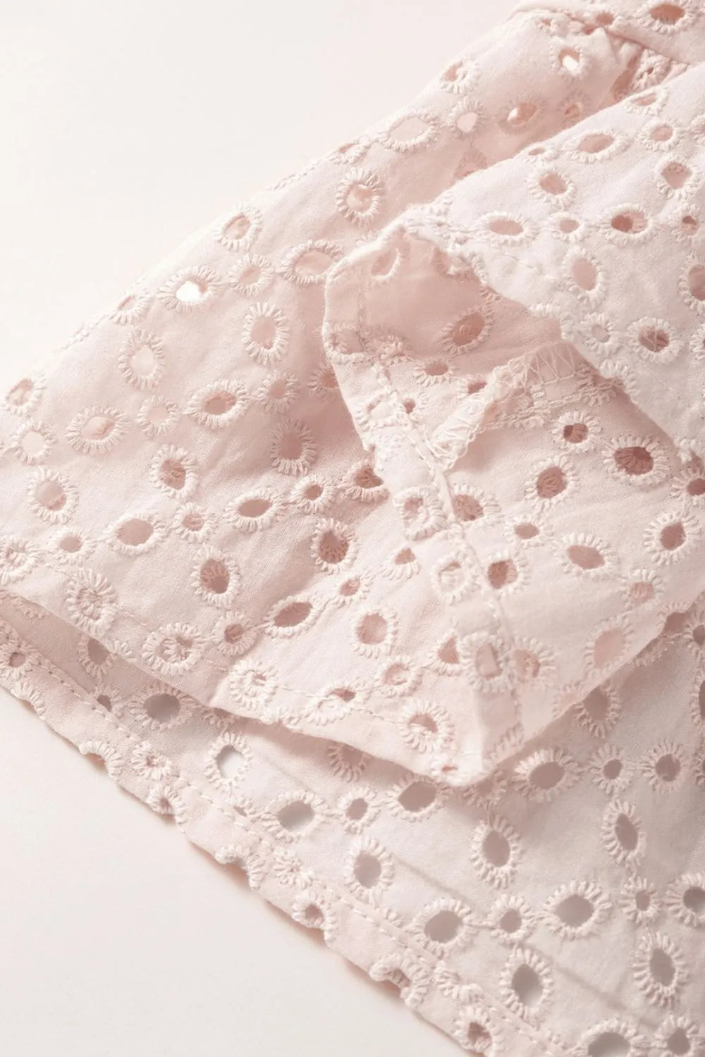 CD | Ochiuri brodate Rochie mini fără mâneci cu tiv încrețit