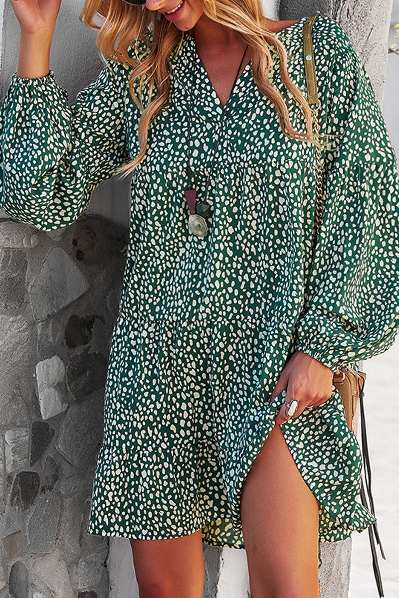 CD | Mini rochie leopard cu decolteu în V