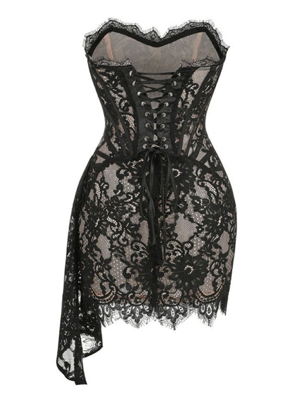 CD | Corset dantelă rochie pentru femei | Mini
