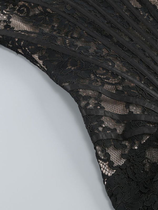 CD | Corset dantelă rochie pentru femei | Mini