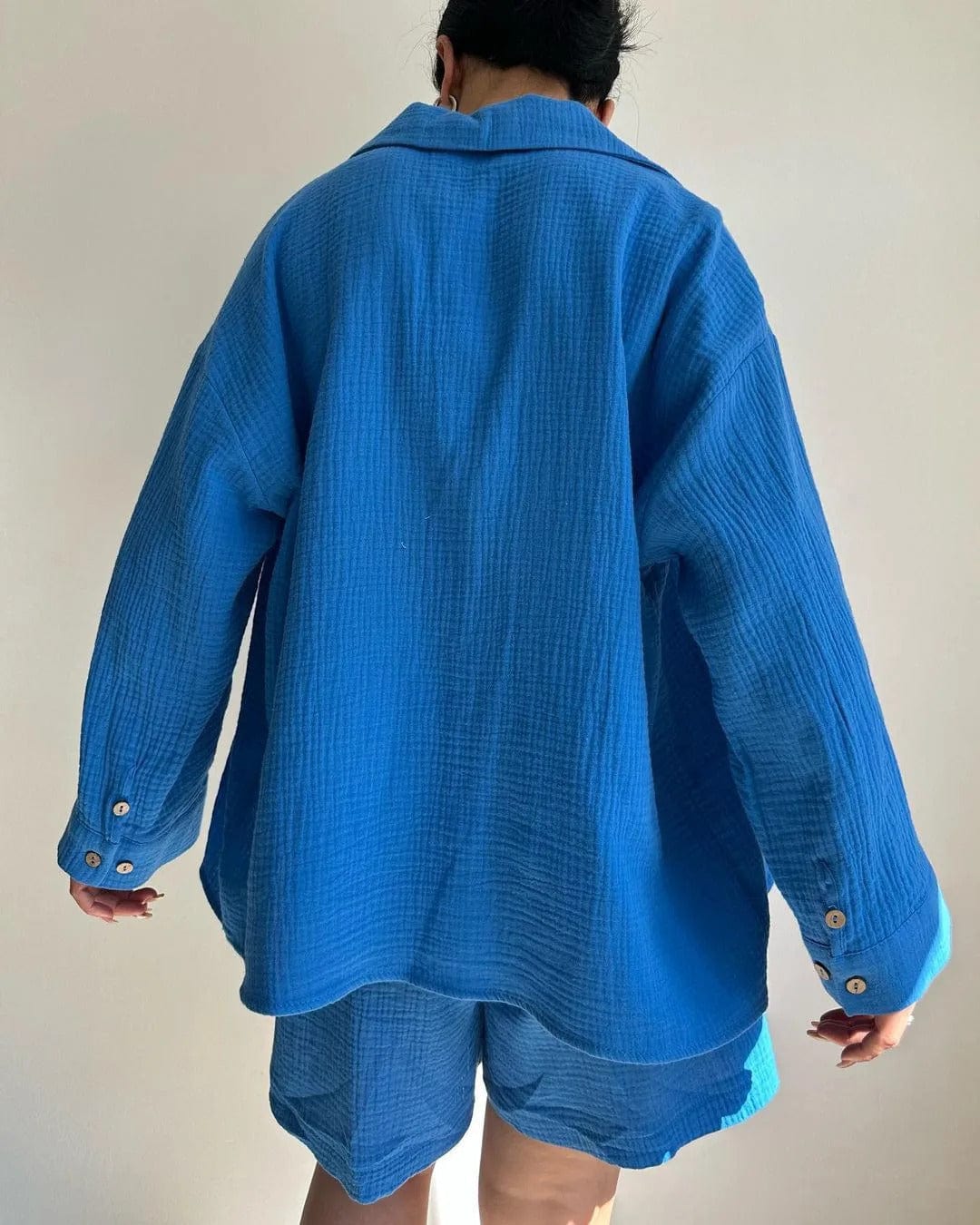 CD | Set cămașă single-breasted și pantaloni scurți