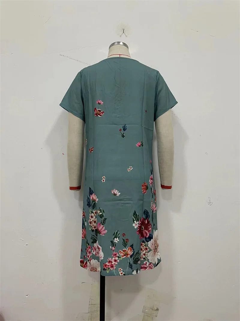 CD | Rochie florală casual până la genunchi