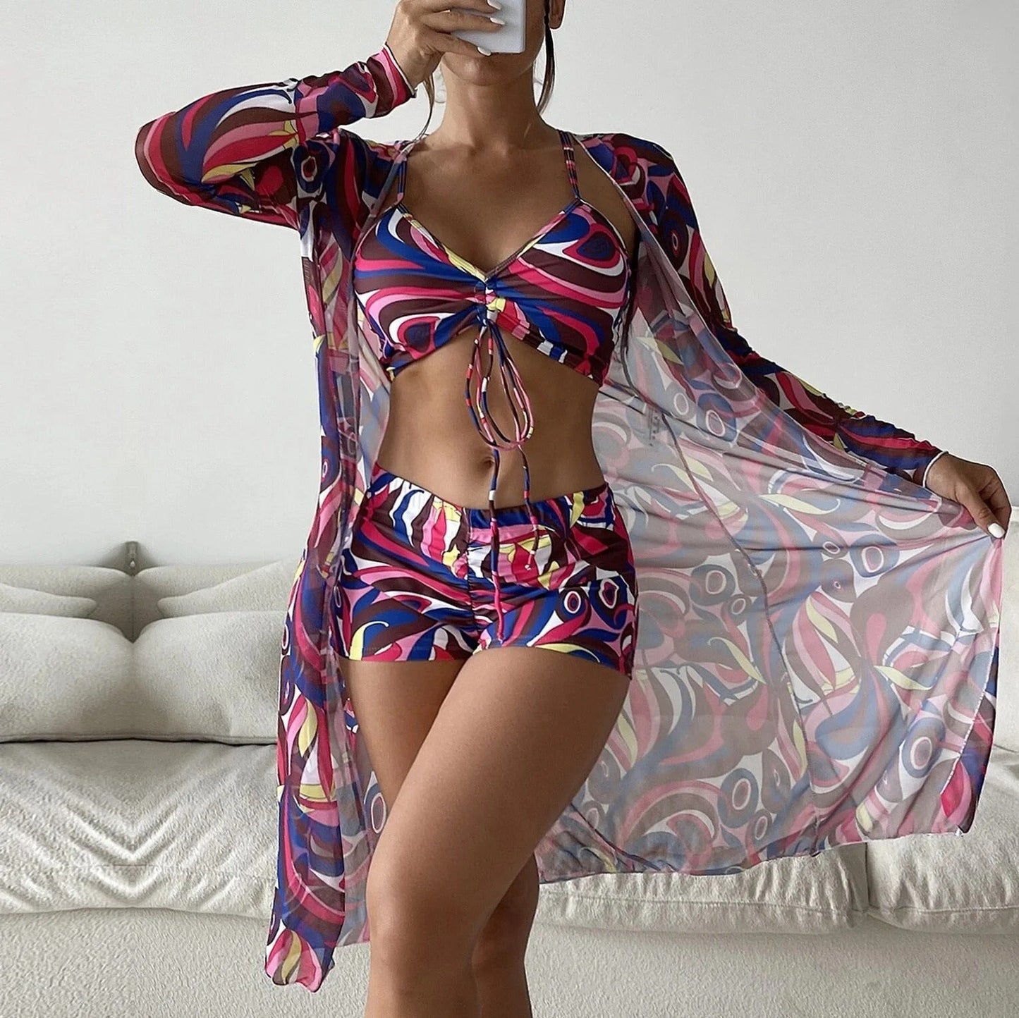 CD | Costume de baie cu model din 3 piese