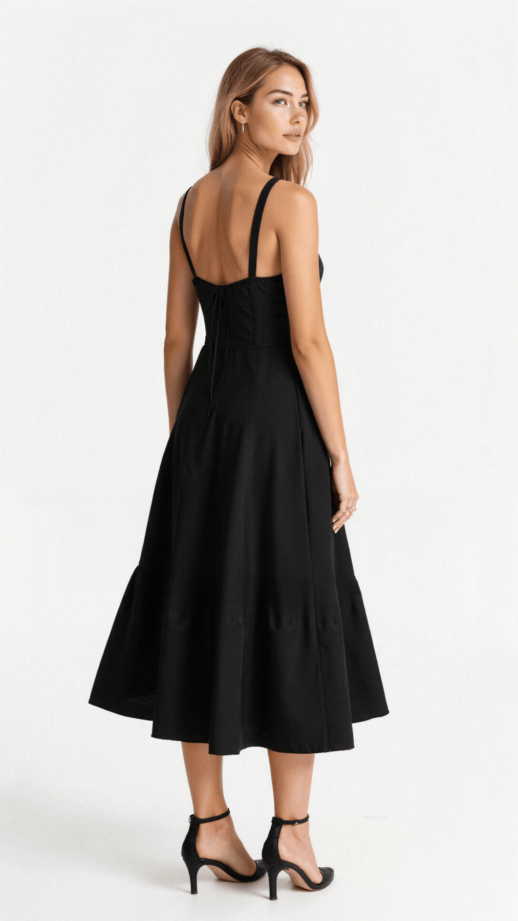 CD | Rochie de vară midi cu bretele și crăpătură pentru eleganță modernă