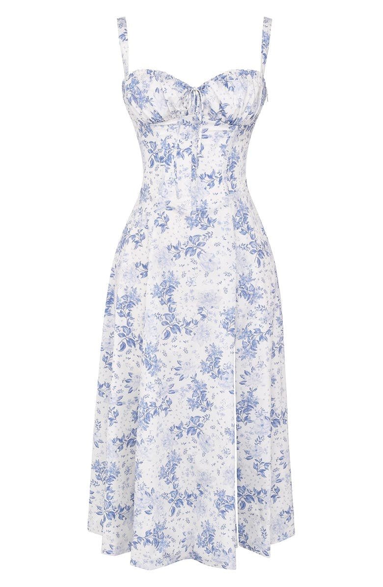 CD | Rochie de vară midi cu bretele și crăpătură pentru eleganță modernă
