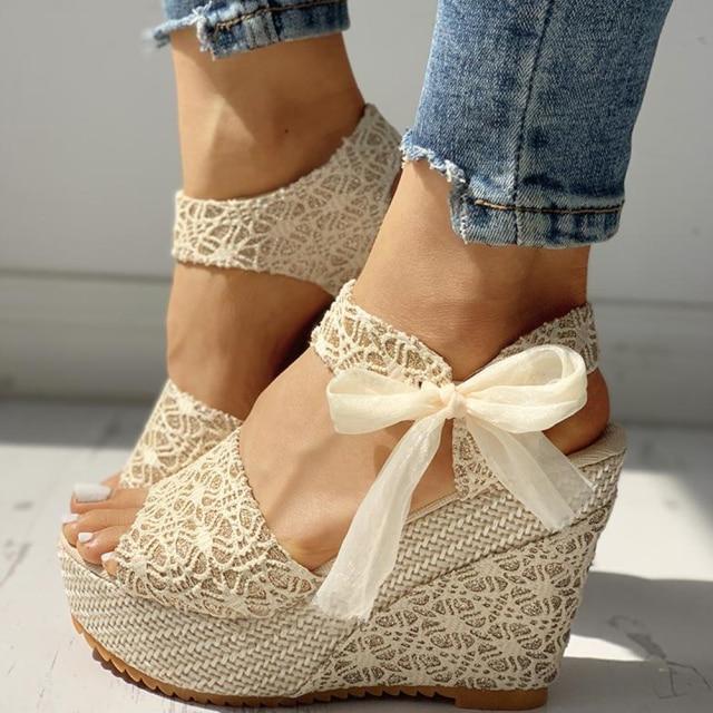 CD | Pantofi Wedges cu tocuri
