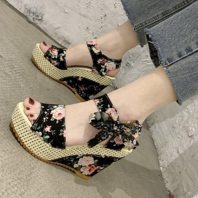 CD | Pantofi Wedges cu tocuri