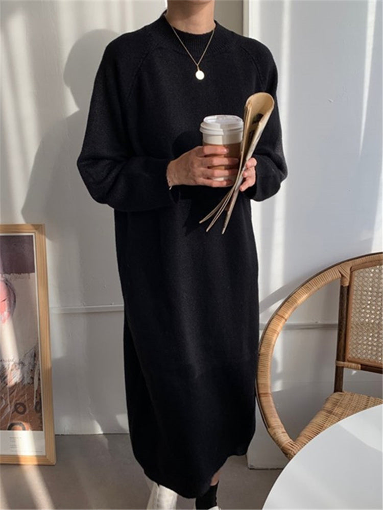 CD | Rochie midi tricotată confortabilă