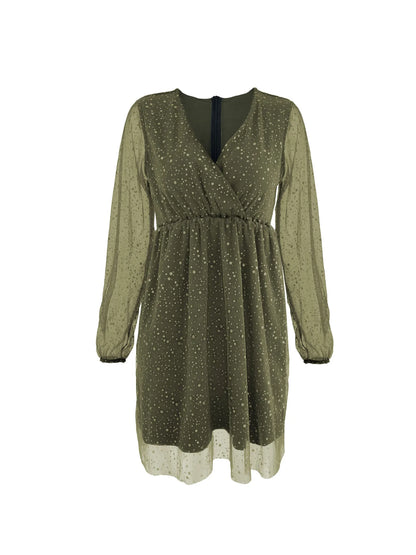 CD | Rochie mini cu mânecă balon Sparkling Surplice
