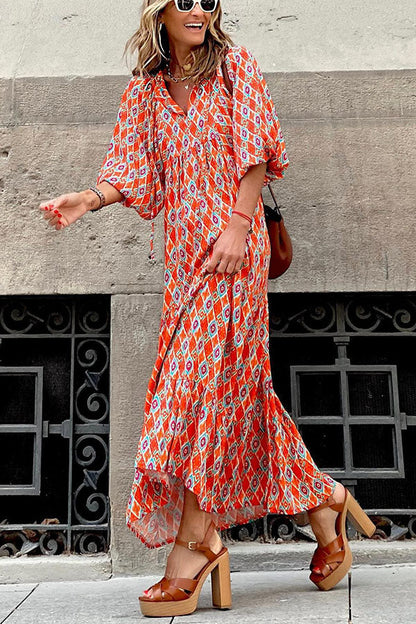 CD | Rochie midi cu mâneci bufante