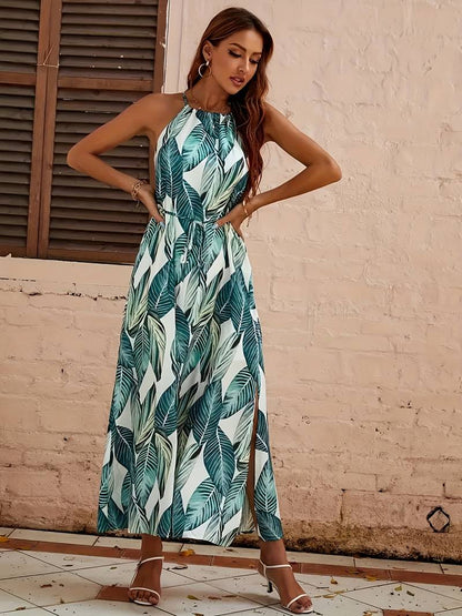 CD | Rochie midi fără mâneci cu tăietură