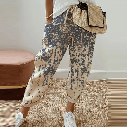 CD | Pantaloni jogger imprimați cu cordon