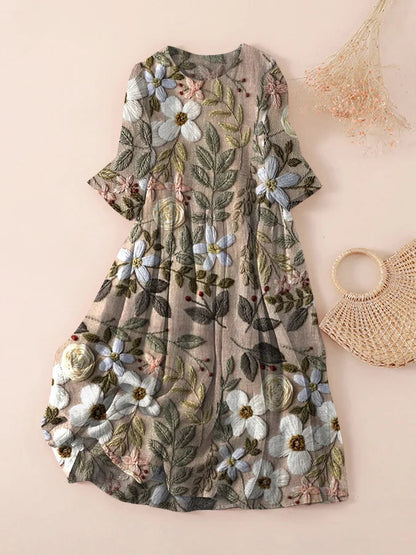 CD | Rochie florală în stil vintage